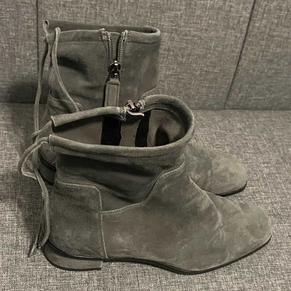 Aquatalia Lisa Weatherproof Suede Slouch Boots - Picture 4 of 9